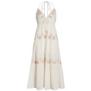 Free People Real Love Embroidered Maxi Dress